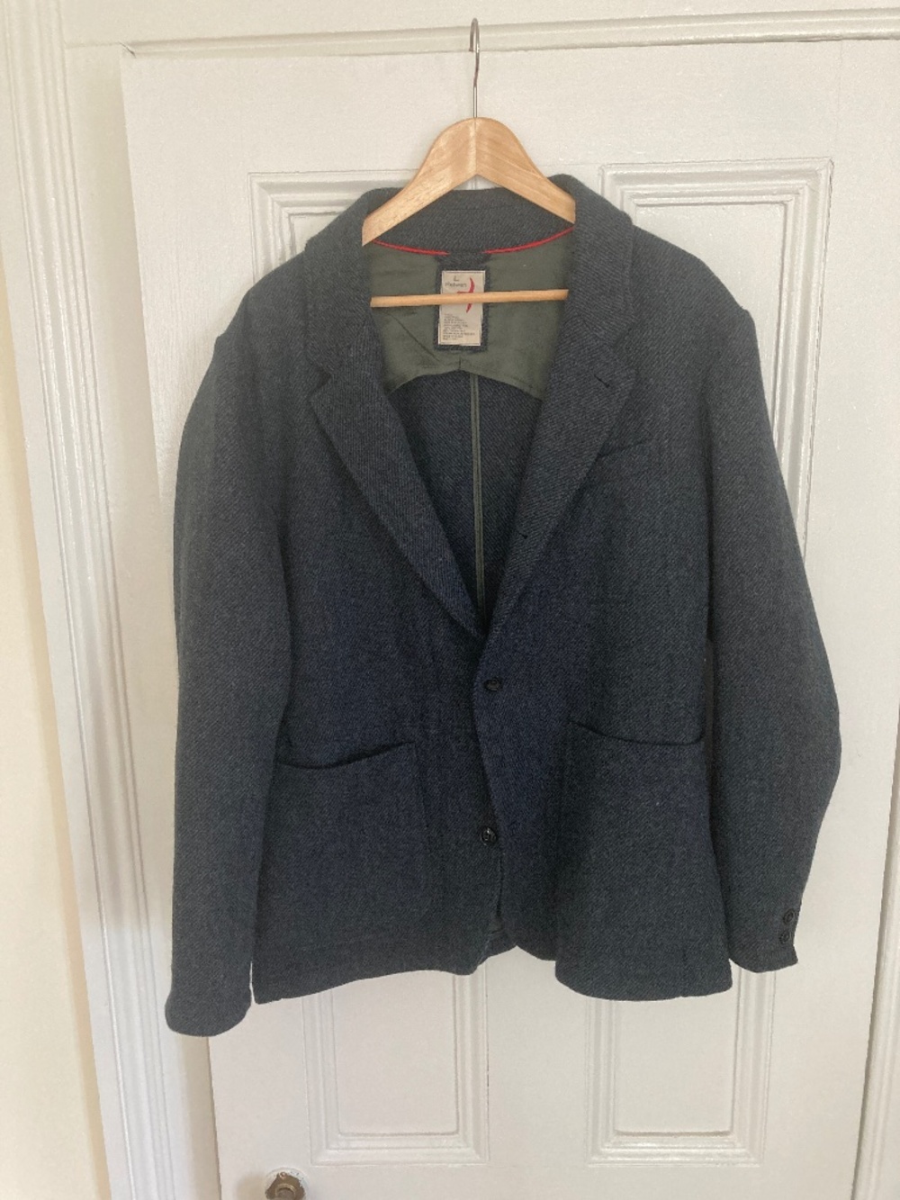 Relwen Heritage Trap Blazer Bright Blue/Navy Twill